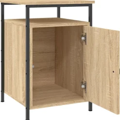 vidaXL Nachtkastje 40x42x60 cm bewerkt hout sonoma eikenkleurig