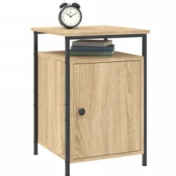 vidaXL Nachtkastje 40x42x60 cm bewerkt hout sonoma eikenkleurig