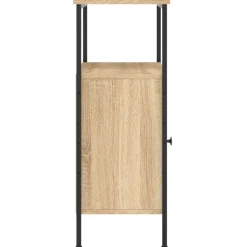 vidaXL Nachtkastje 41x31x80 cm bewerkt hout sonoma eikenkleurig