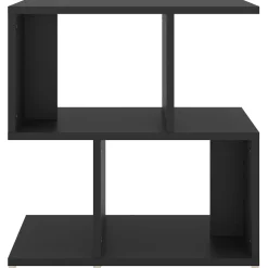 vidaXL Nachtkastje 50x30x51,5 cm bewerkt hout zwart