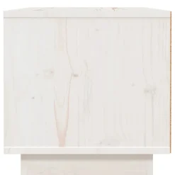 vidaXL Nachtkastje 40x34x35 cm massief grenenhout wit