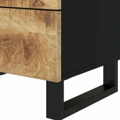 vidaXL Nachtkastje 50x33x62 cm massief mangohout en bewerkt hout