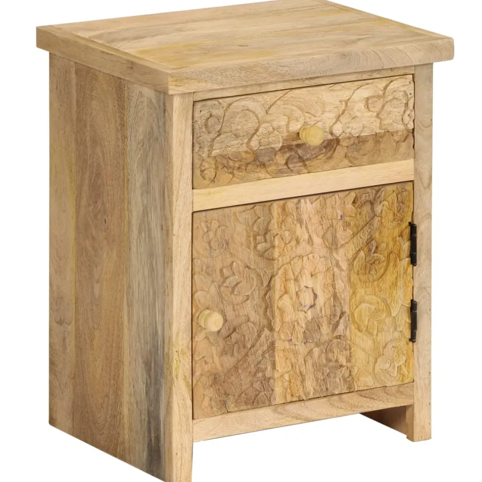 vidaXL Nachtkastje 40x30x50 cm massief mangohout