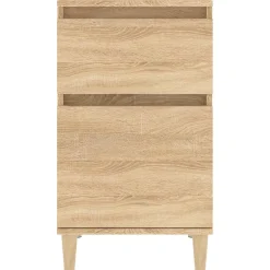 vidaXL Nachtkastje 40x35x70 cm sonoma eikenkleurig