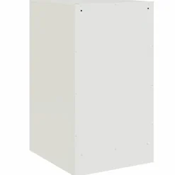 vidaXL Nachtkastje 34,5x39x62 cm staal wit