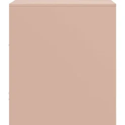 vidaXL Nachtkastje 34,5x39x44 cm staal roze