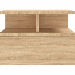 vidaXL Nachtkastje zwevend 40x31x27cm bewerkt hout sonoma eikenkleurig