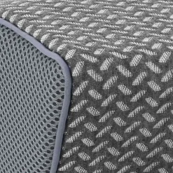 vidaXL Nek kussen Grijs Traagschuim 59 x 34 x 12 cm