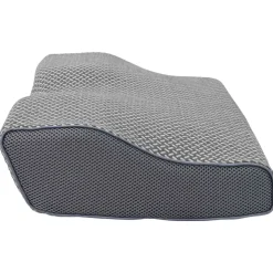 vidaXL Nek kussen Grijs Traagschuim 59 x 34 x 12 cm