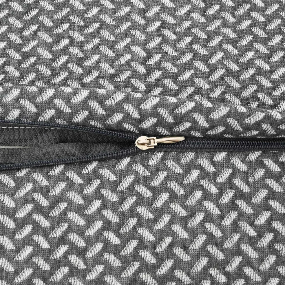 vidaXL Nek kussen Grijs Traagschuim 59 x 34 x 12 cm