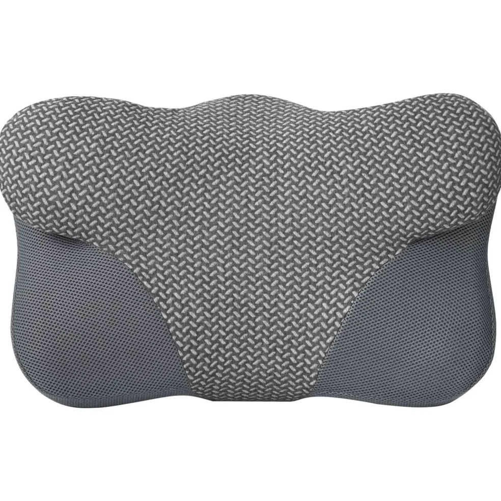 vidaXL Nek kussen Grijs Traagschuim 58 x 36 x 13 cm