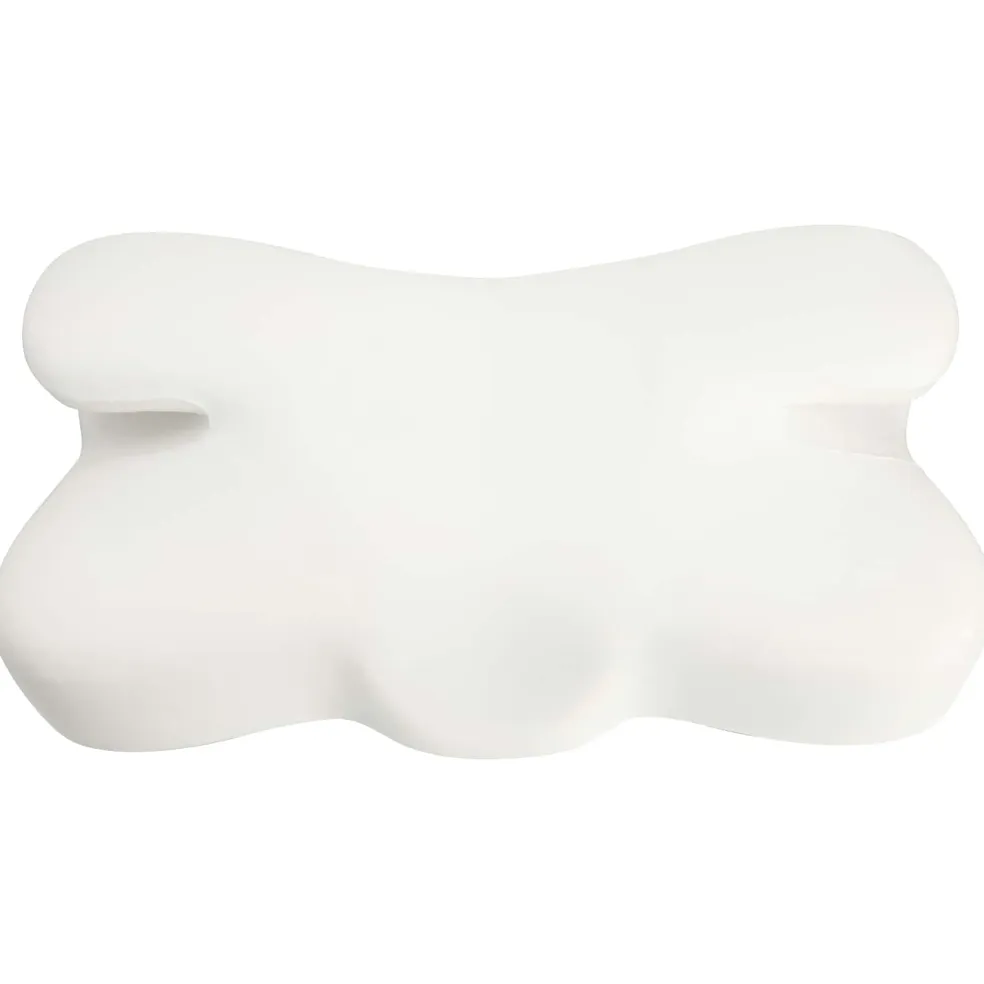vidaXL Nek kussen Grijs Traagschuim 58 x 36 x 13 cm