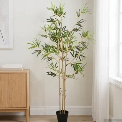 vidaXL Nepp Bambo Boom Groen 55 x 16 x 150 cm Stof en Bamboe