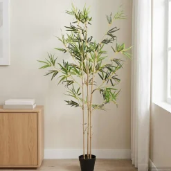 vidaXL Nepp Bambo Boom Groen 55 x 16 x 150 cm Stof en Bamboe