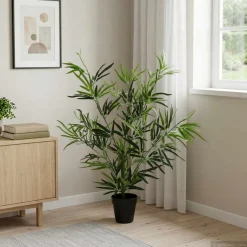 vidaXL Nepp Bambo Boom Groen 90 x 14 x 80 cm Stof en Bamboe