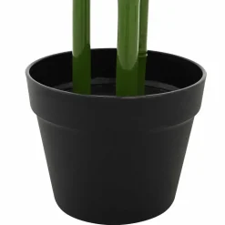 vidaXL Nepp Bambo Boom 2 st Groen 60 x 18 x 190 cm Stof en Bamboe
