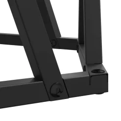 vidaXL Nestbare Bijzettafel 3 st Zwart Eiken 53 x 53 x 40 cm