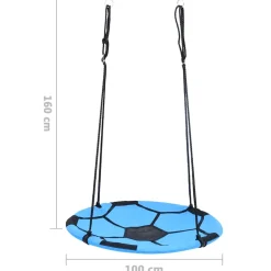 vidaXL Nestschommel voetbalprint 100 cm