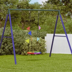 vidaXL Nestswing Blauw 60 x 60 x 180 cm Polyester