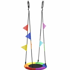 vidaXL Nestswing Blauw 60 x 60 x 180 cm Polyester
