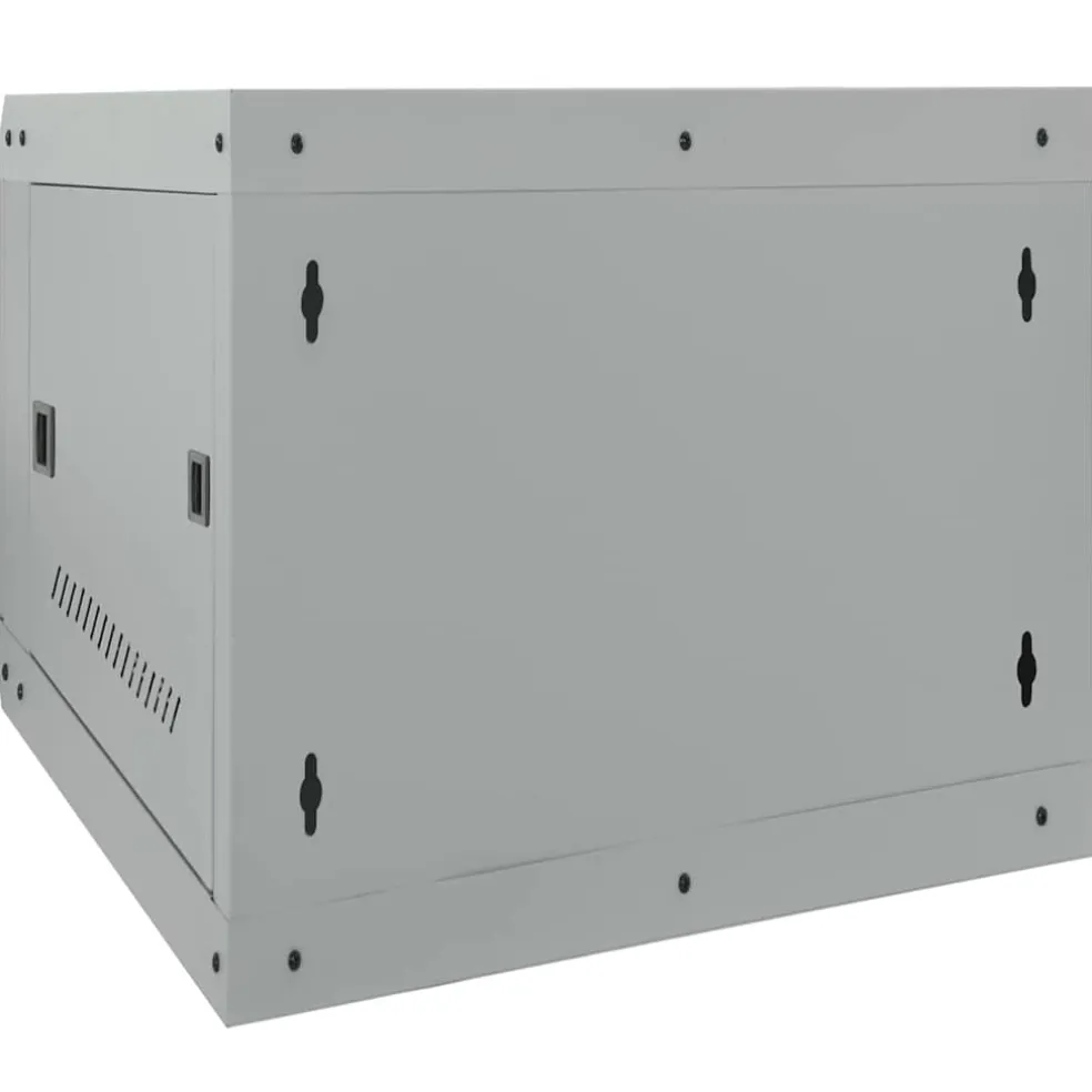 vidaXL Netwerk kabinet met opslag Grijs 53 x 60 x 45 cm Staal