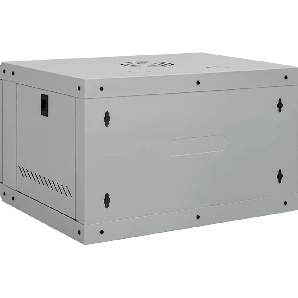 vidaXL Netwerk kabinet met opslag Grijs 53 x 45 x 30 cm Staal