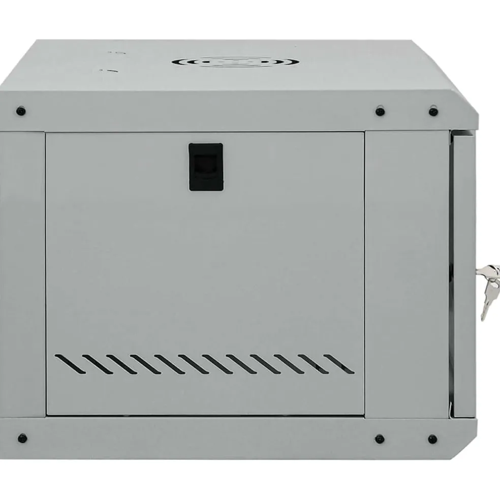 vidaXL Netwerk kabinet met opslag Grijs 53 x 45 x 30 cm Staal