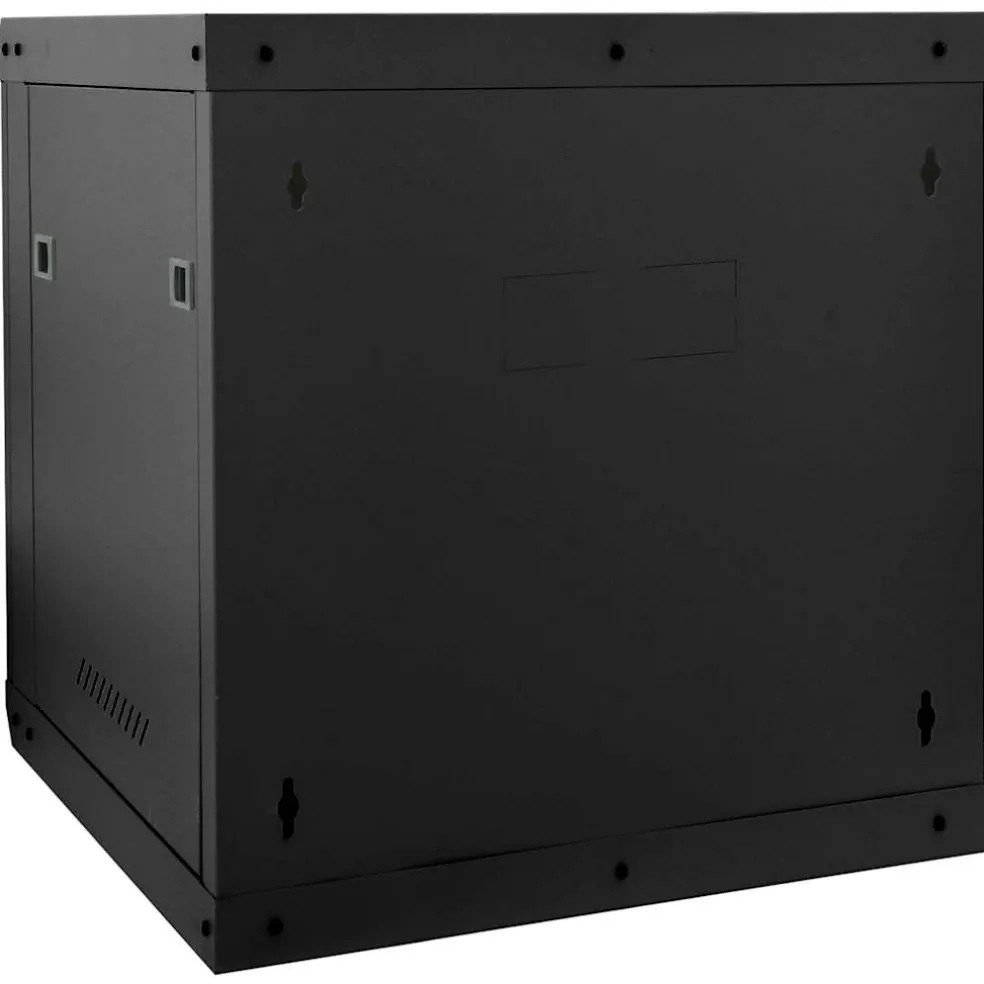 vidaXL Netwerk kabinet met opslag Zwart 53 x 60 x 60 cm Staal