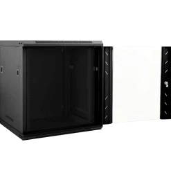 vidaXL Netwerk kabinet met opslag Zwart 53 x 60 x 60 cm Staal