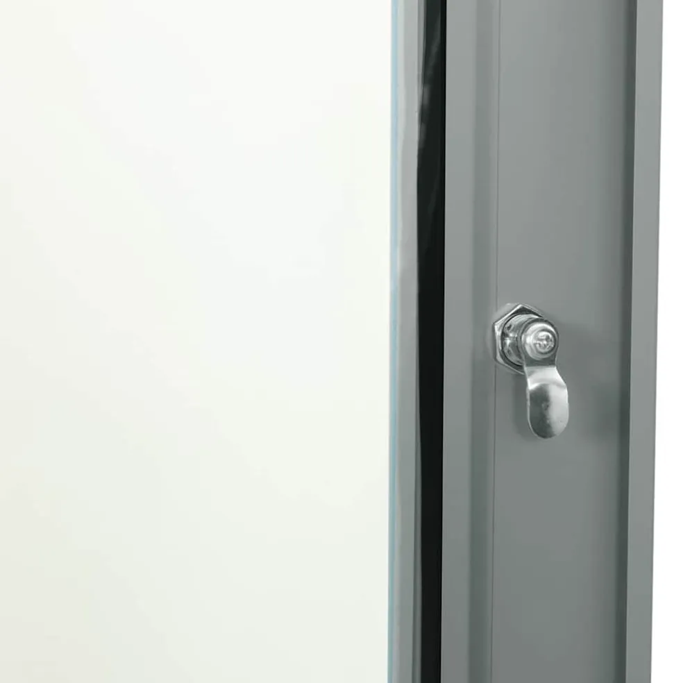 vidaXL Netwerk kabinet met opslag Grijs 60 x 60 x 35 cm Staal