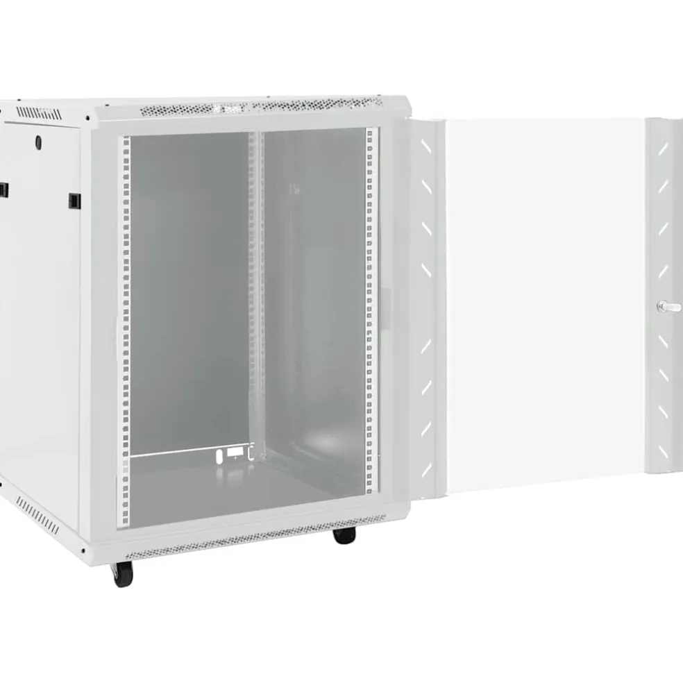 vidaXL Netwerk kabinet met opslag Grijs 600 x 600 x 1000 mm Staal