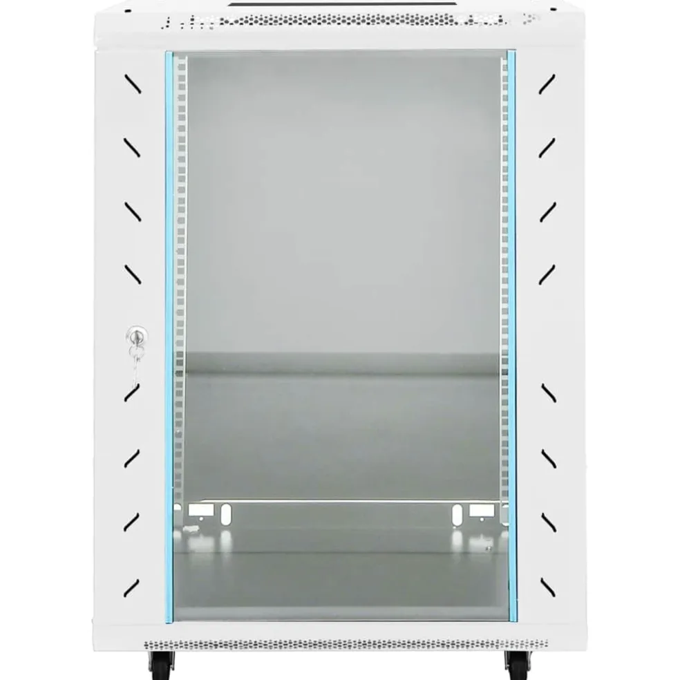 vidaXL Netwerk kabinet met opslag Grijs 600 x 600 x 1000 mm Staal