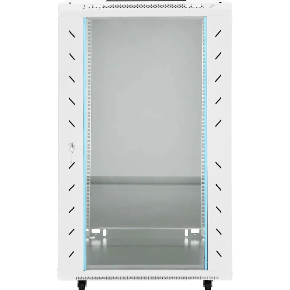 vidaXL Netwerk kabinet met opslag Grijs 600 x 600 x 1000 mm Staal