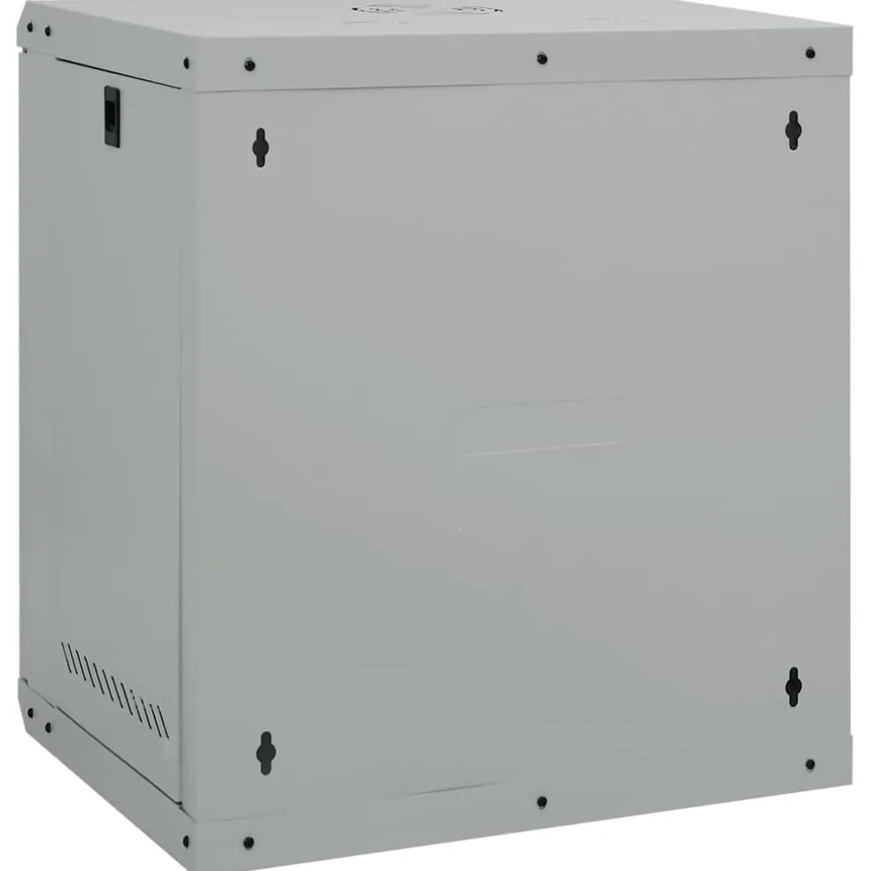 vidaXL Netwerk kabinet met opslag Grijs 53 x 45 x 60 cm Staal