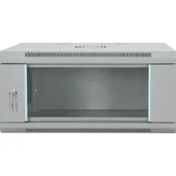 vidaXL Netwerk kabinet met opslag Grijs 60 x 35 x 28 cm Staal