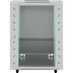 vidaXL Netwerk kabinet met opslag Grijs 60 x 60 x 80 cm Staal