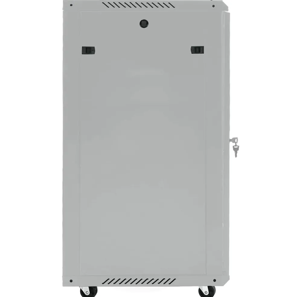 vidaXL Netwerk kabinet met opslag Grijs 60 x 60 x 80 cm Staal