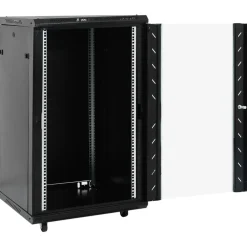 vidaXL Netwerk kabinet met opslag Zwart 600 x 600 x 1000 mm Staal