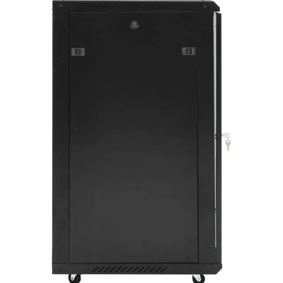 vidaXL Netwerk kabinet met opslag Zwart 600 x 600 x 1000 mm Staal