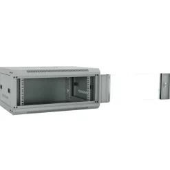 vidaXL Netwerk kabinet met opslag Grijs 60 x 45 x 28 cm Staal