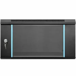 vidaXL Netwerk kabinet met opslag Zwart 60 x 60 x 35 cm Staal