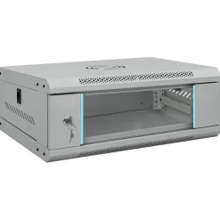 vidaXL Netwerk kabinet met opslag Grijs 53 x 45 x 21 cm Staal