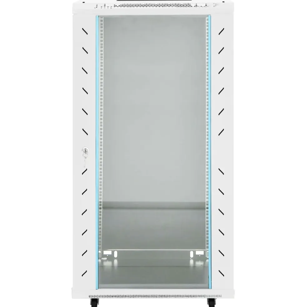 vidaXL Netwerk kabinet met opslag Zwart 600 x 600 x 1000 mm Staal