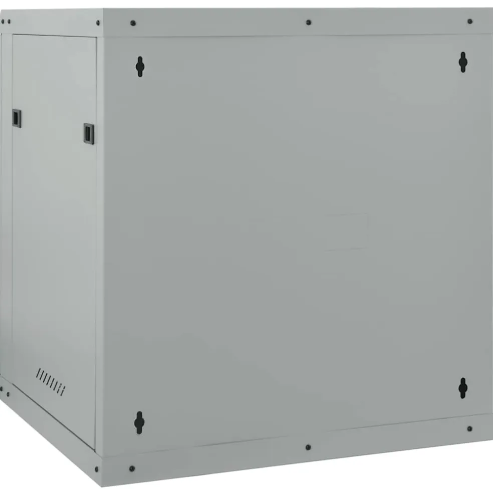 vidaXL Netwerk kabinet met opslag Grijs 60 x 45 x 65 cm Staal