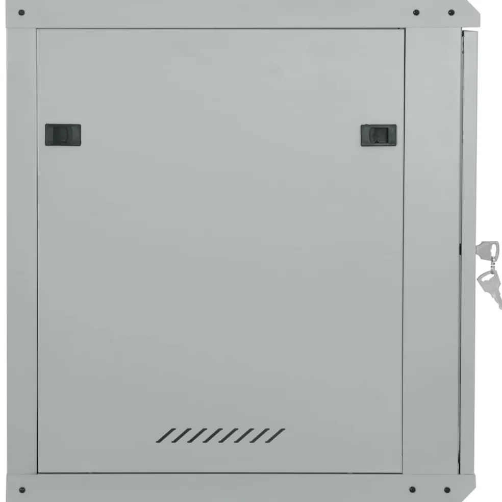 vidaXL Netwerk kabinet met opslag Grijs 60 x 45 x 65 cm Staal