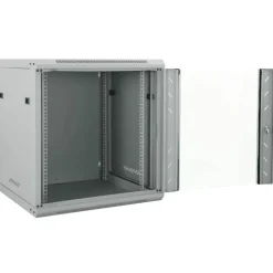 vidaXL Netwerk kabinet met opslag Grijs 60 x 45 x 65 cm Staal
