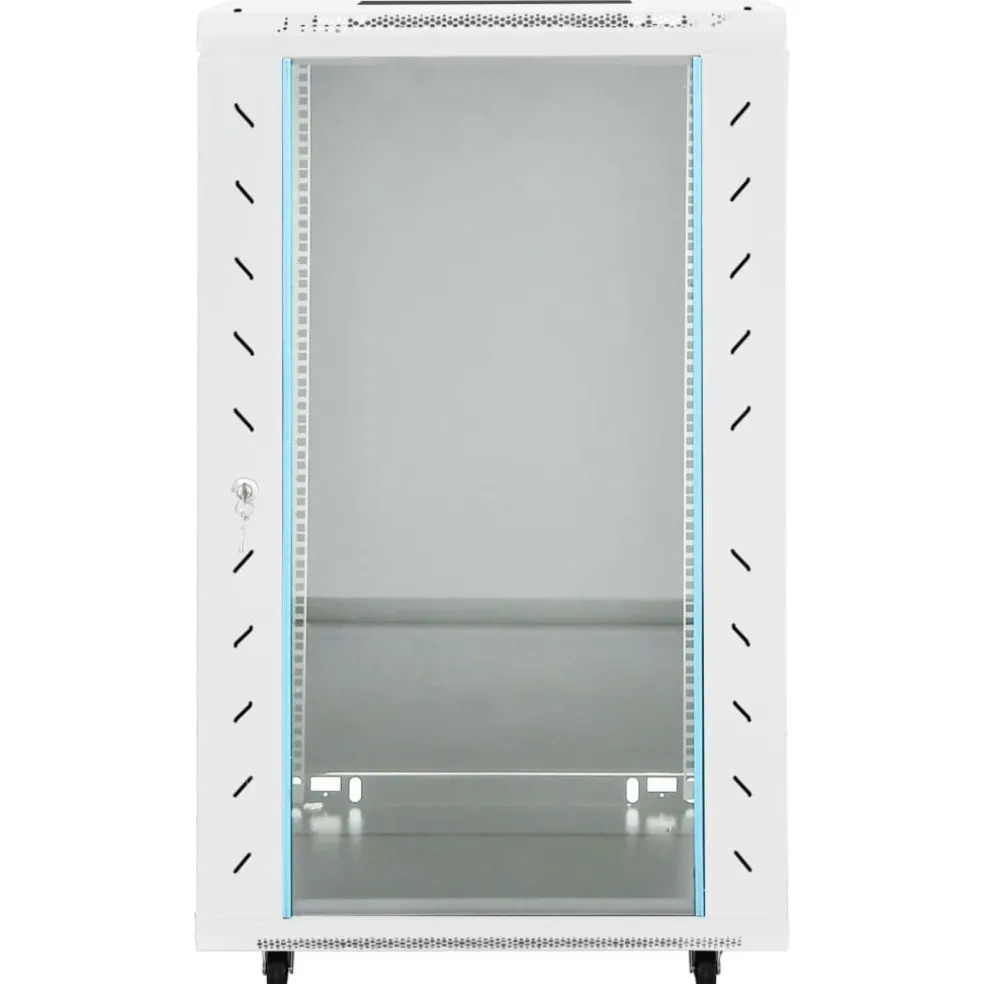 vidaXL Netwerkkast 18U 19" IP20 60x60x100 cm grijs