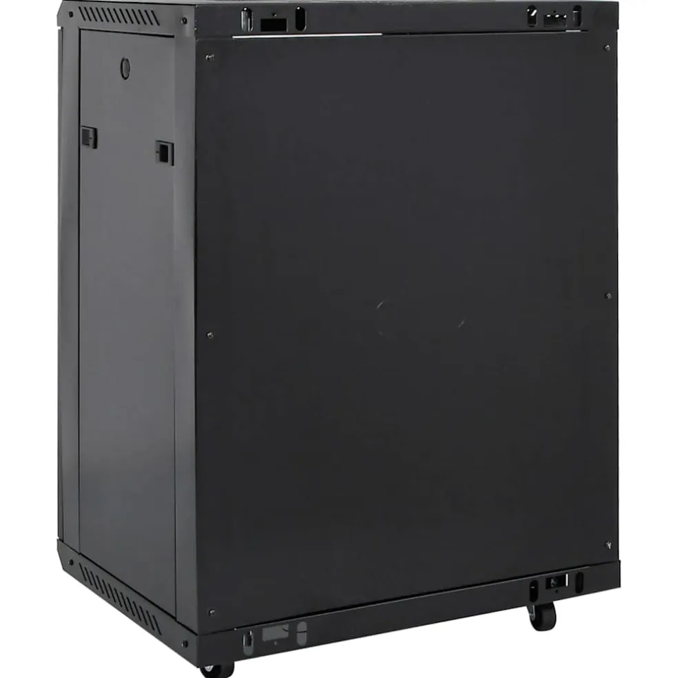 vidaXL Netwerkkast 15U 19" IP20 60x45x86 cm zwart