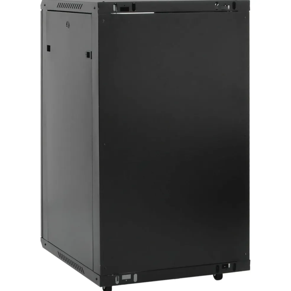 vidaXL Netwerkkast 18U 19" IP20 60x60x100 cm zwart