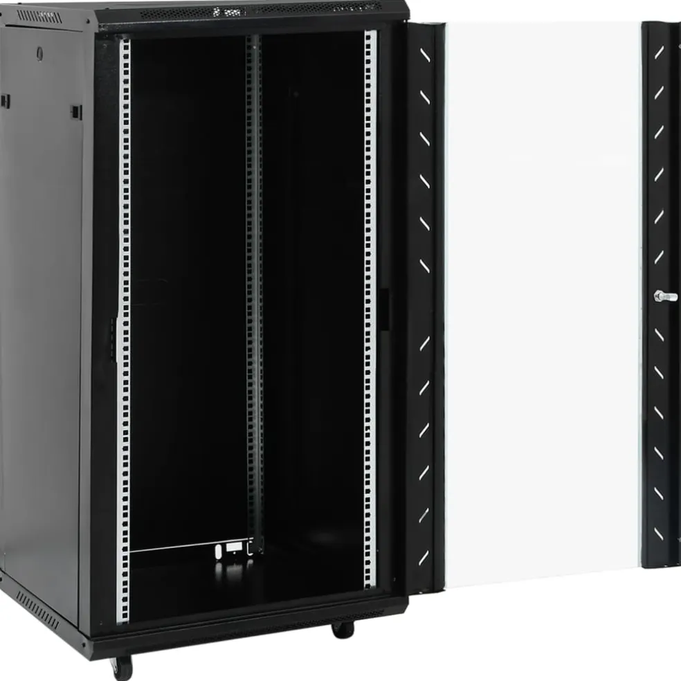 vidaXL Netwerkkast 22U 19" IP20 60x60x120 cm zwart